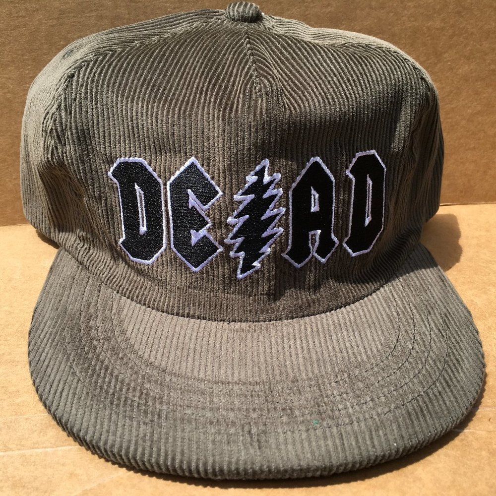 Corduroy Snapback Hat Grateful Dead AC/DC Shakedow